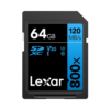 Lexar High Performance 800x 64GB SDXC UHS-I full-size memory card