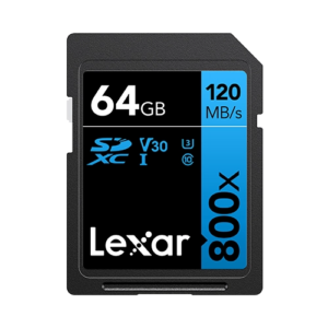Lexar High Performance 800x 64GB SDXC UHS-I full-size memory card