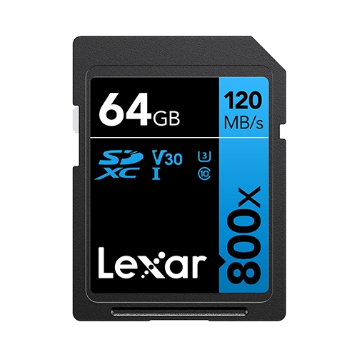Lexar High Performance 800x 64GB SDXC UHS-I full-size memory card