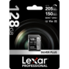 Lexar Professional Silver Plus 128GB full-size SDXC UHS-I memory card