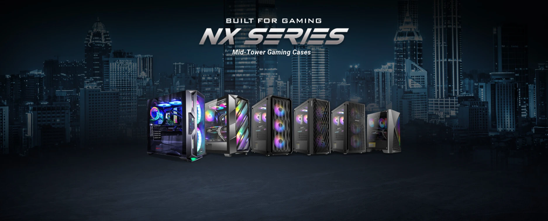 Antec NX Series mid-tower gaming cases lineup built for gaming with value and function