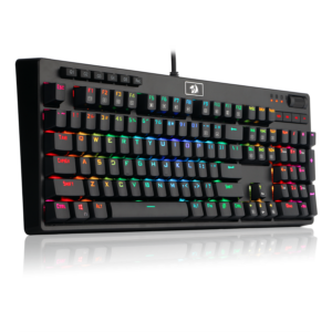 Redragon K579 Manyu RGB full-size wired mechanical keyboard with macro keys and volume wheel
