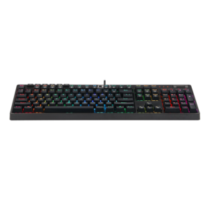 Front profile of the Redragon K579 Manyu full-size RGB keyboard