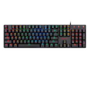 Redragon K589 Shrapnel RGB full-size low-profile mechanical keyboard, front view