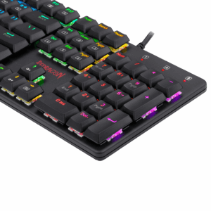 Redragon K589 Shrapnel keyboard number pad and RGB lighting detail