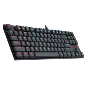 Alternate angled view of the Redragon K607-RGB wired low-profile gaming keyboard