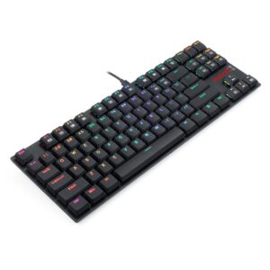 Redragon K607-RGB keyboard showing its slim low-profile design