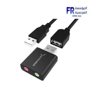 sabrent AU EMAC Aluminum USB External 3D Stereo Sound Adapter