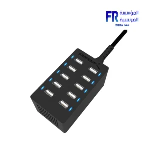 sabrent AX TPCS 60 Watt (12 Amp) 10 Port UL Certified Family Sized Desktop USB Rapid Charger