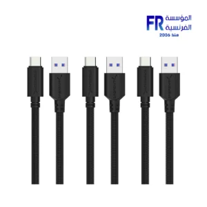 sabrent CB C3X3 3Pack 22AWG Premium 3ft USB C to USB A 3.0 Sync and Charge Cables