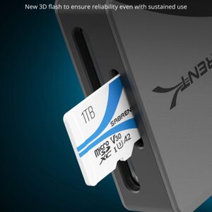 Official Sabrent graphic illustrating Rocket V30 A2 microSD hardware