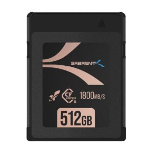 Sabrent Rocket CFX PRO 512GB CFexpress Type B memory card, official product image