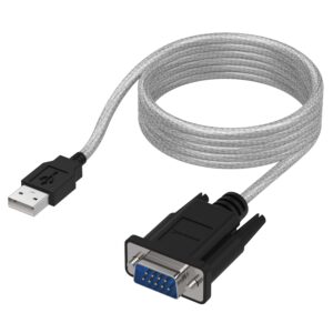 Official Sabrent SBT-USC6K USB-to-RS-232 DB9 serial adapter cable with Prolific PL2303 chipset