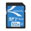 Sabrent Rocket V60 512GB SDXC UHS-II memory card front view