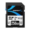 Sabrent Rocket V90 256GB SDXC UHS-II memory card front view