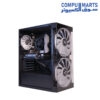TechnoZone C500 case with three RGB fans; product title lists a 600W PSU