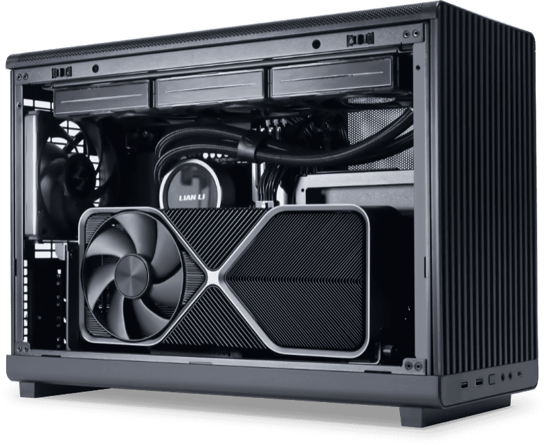 Lian Li A3 1X 200mm PCIe 4.0 riser cable Vertical Bracket Gpu Holder Kit