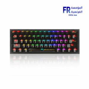 Redragon Fizz K617 Custom Crystal Swtich RGB Transparent Black Wired Mechanical Gaming Keyboard