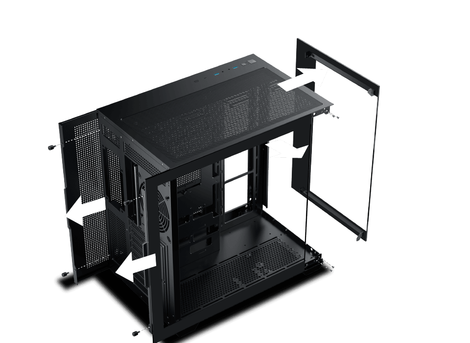 Xigmatek Aqua V Air Type C Argb Black Mid Tower Case