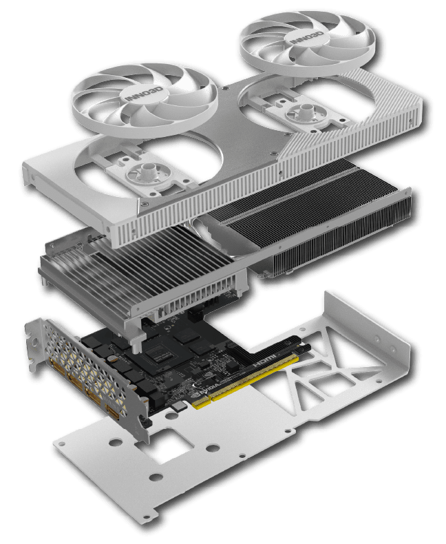 Inno3D GeForce RTX 5060 Twin X2 OC 8GB GDDR7 128bit White Graphic Card