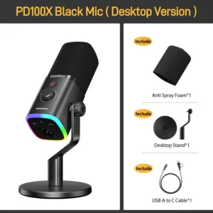 Maono PD100X USB/XLR Dynamic RGB Microphone