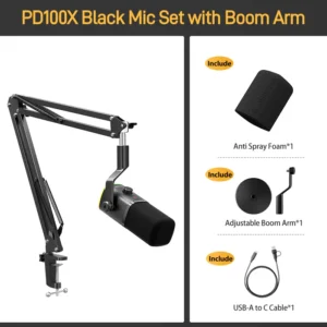 Maono PD100X USB/XLR Dynamic RGB Microphone