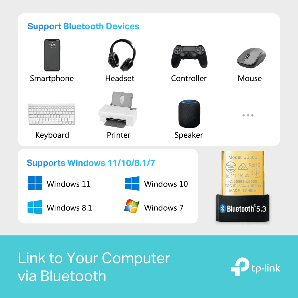 Tplink UB500 Bluetooth 5.3 Nano Usb Adapter