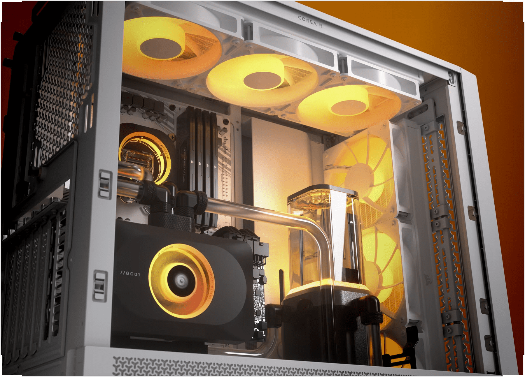 Corsair Frame 4000D RS ARGB Modular White Mid Tower Case