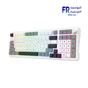 Redragon Bragi Pro K688 RGB Gasket Mounted White Wireless Mechanical Keyboard