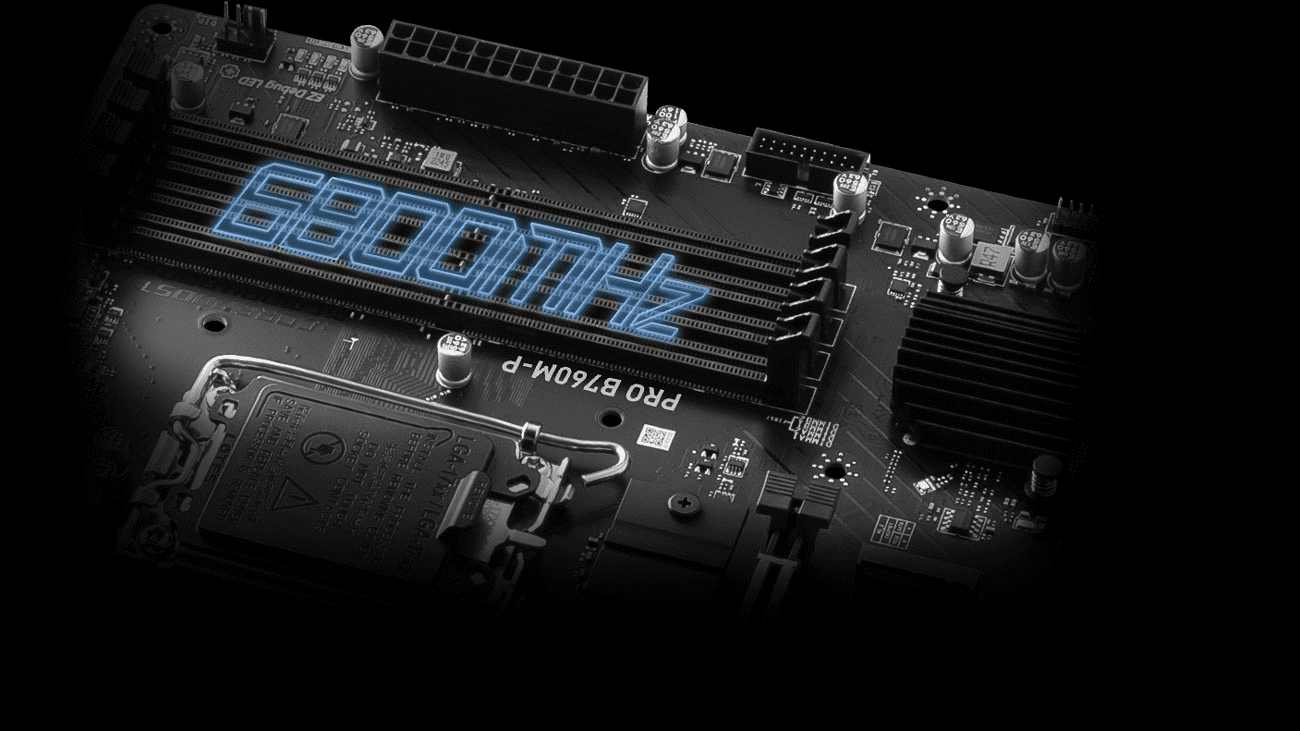 Msi Pro B760M P LGA 1700 Motherboard