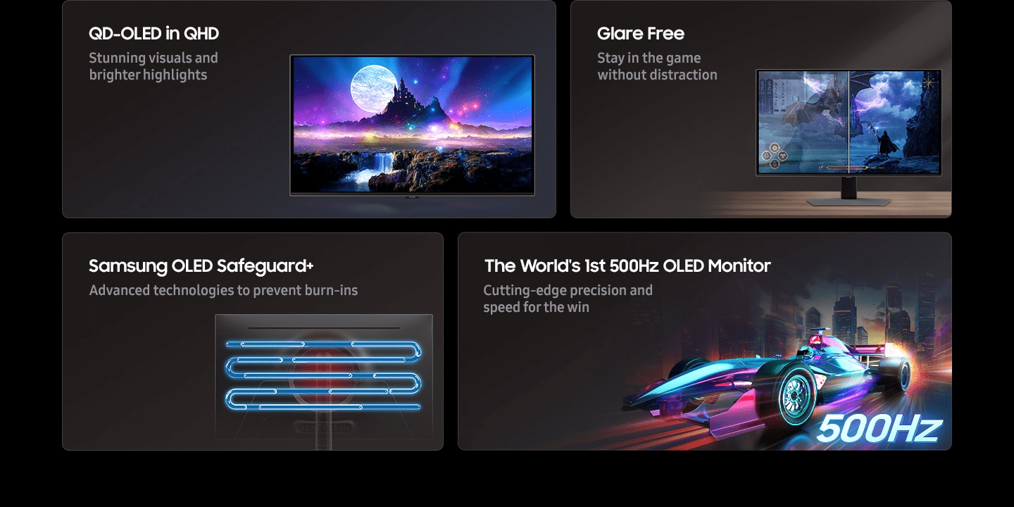 Samsung Odyssey OLED G6 G60SF 27 Inch 500Hz 0.03ms QHD Gaming Monitor