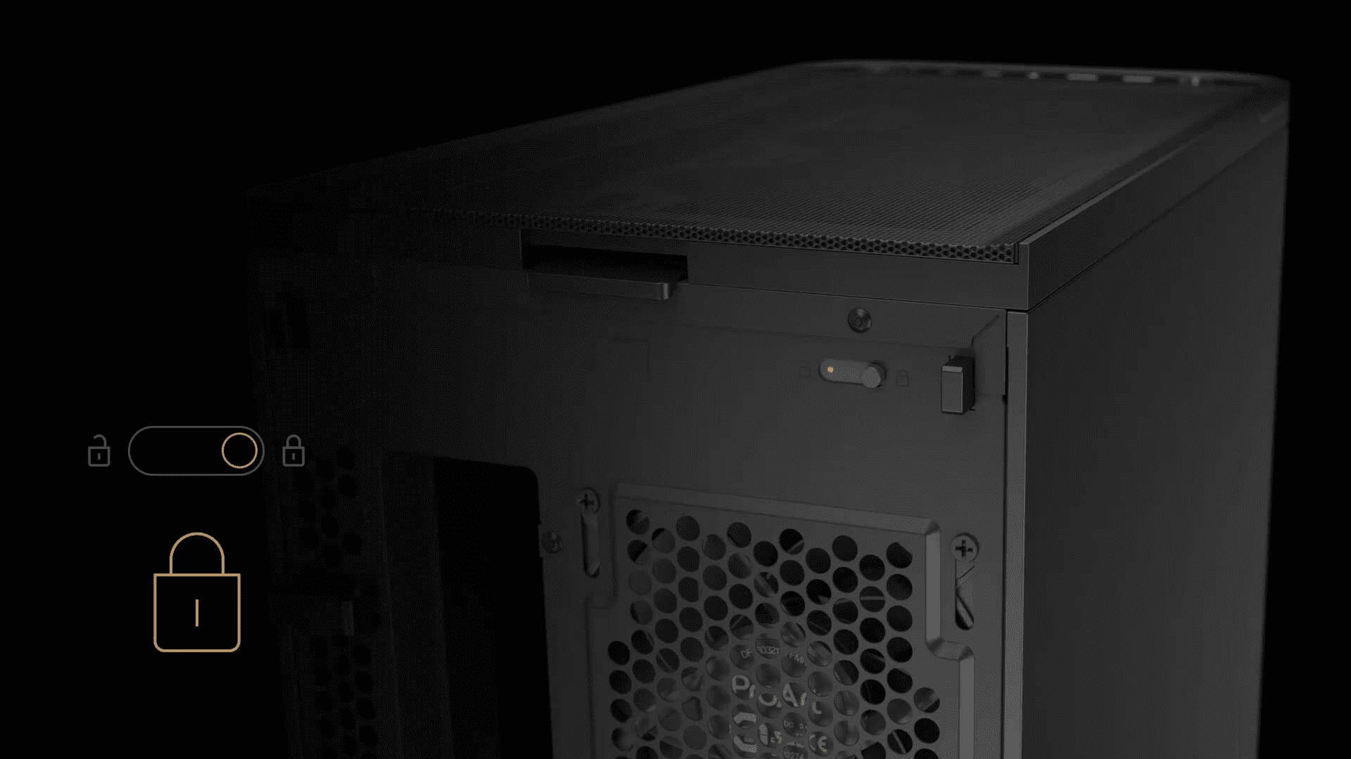 Asus ProArt PA401 Wood Edition Tempered Glass Panel Mid Tower Case