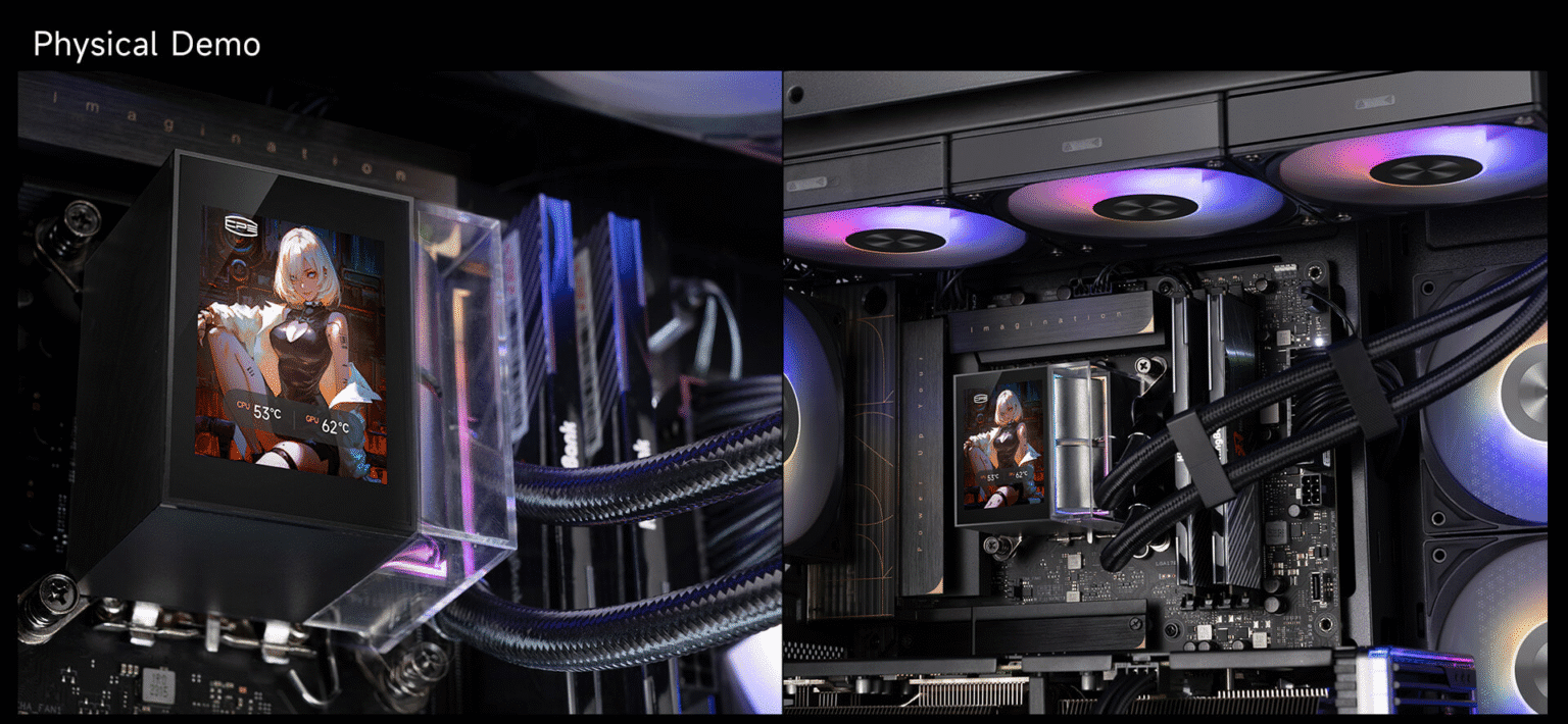 Pc Cooler DS360 Argb Display Aio Liquid Cpu Cooler | Alfrensia – Best ...