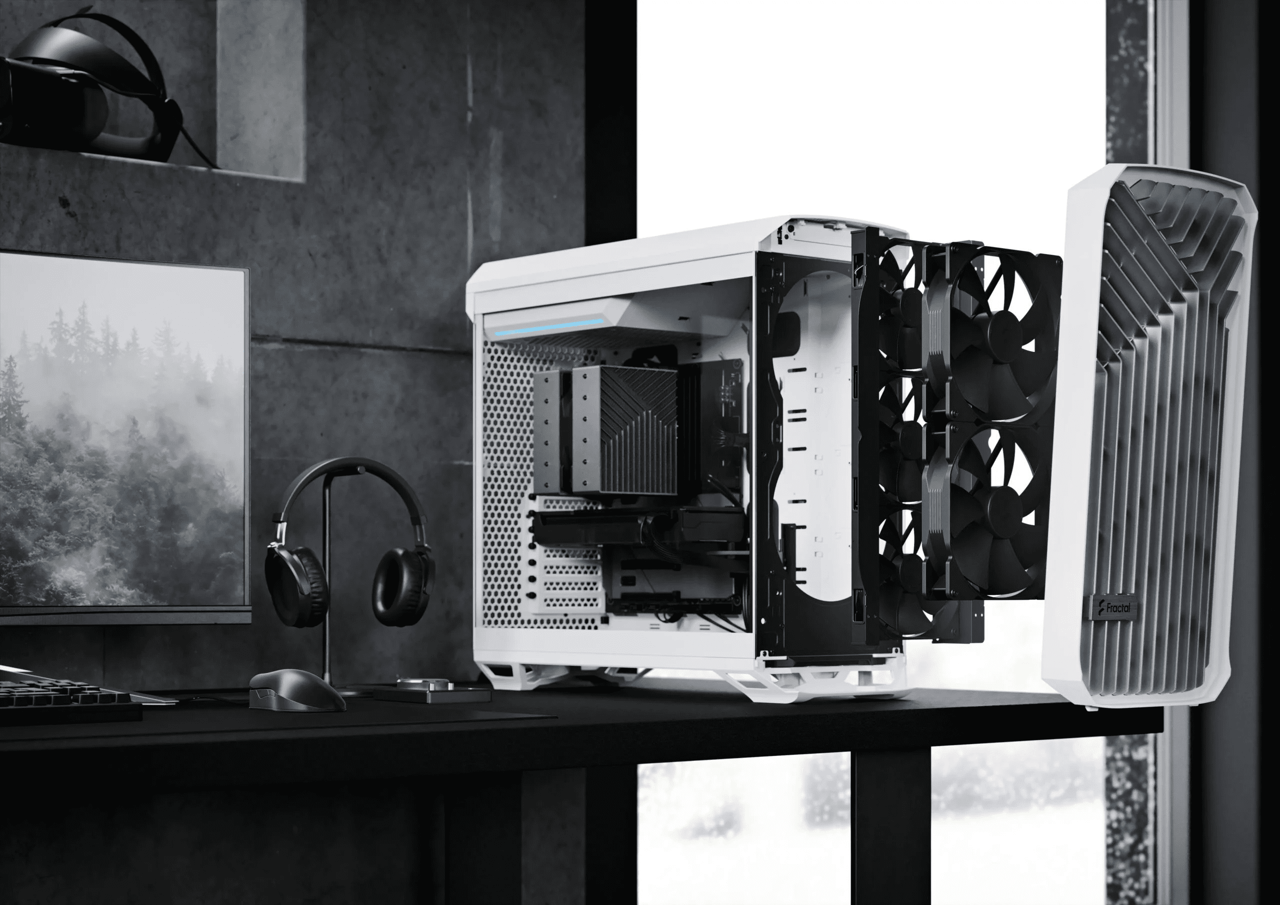 Fractal Design Torrent RGB TG Clear White Mid Tower Case