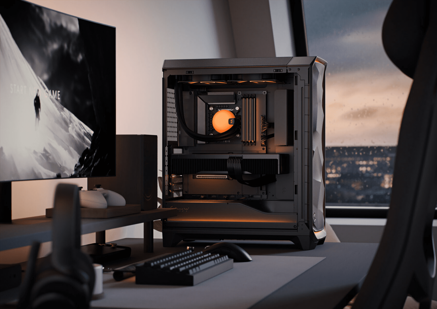Fractal Design Meshify 3 TG Light Tint Mid Tower Case