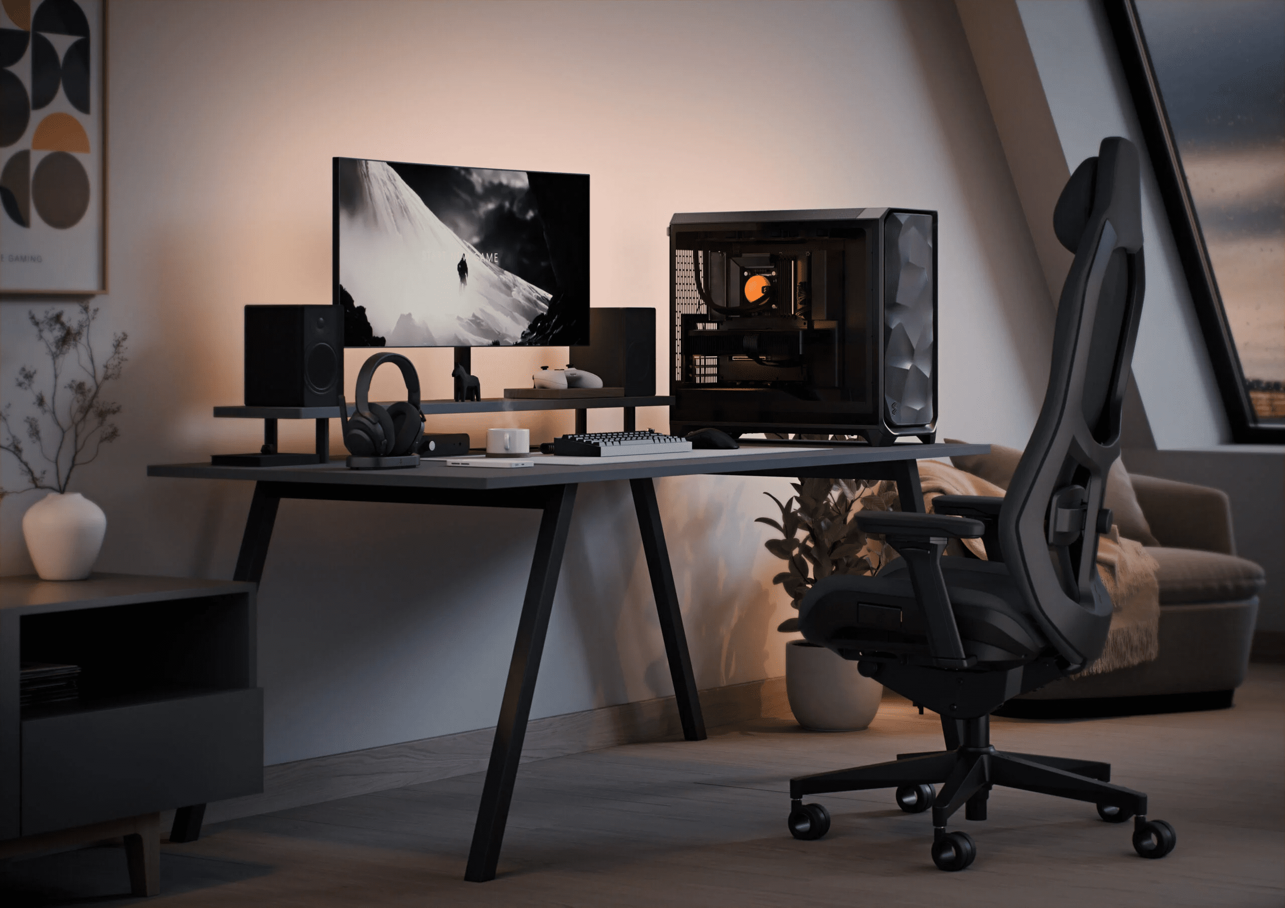 Fractal Design Meshify 3 XL Ambience Pro RGB TG Light Tint Mid Tower Case