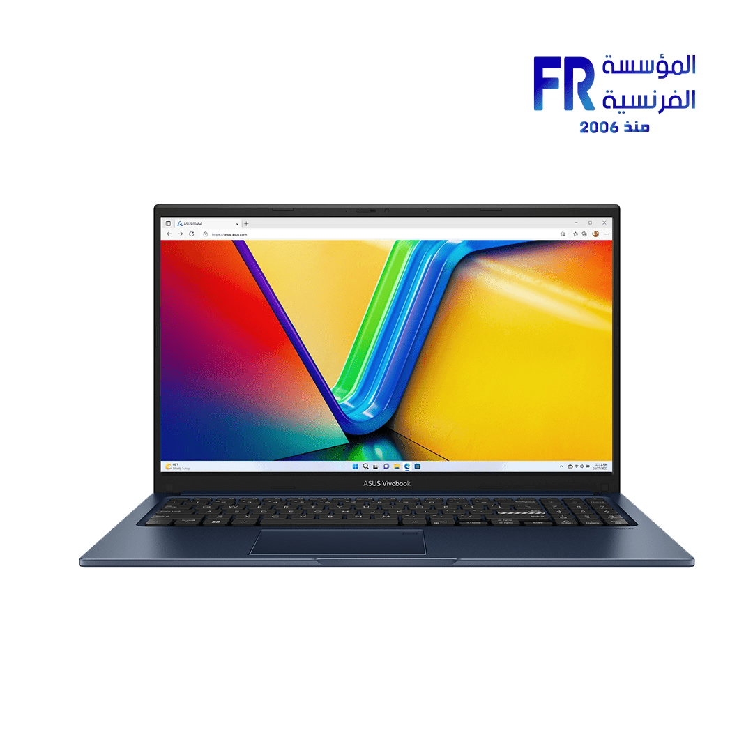 Asus Vivobook 15 X1504VA-NJ067W Intel I7-1355U - 8Gb SO-DIMM + 8Gb On Board DDR4 - 512Gb SSD - Intel Iris X - Win 11 Home Quiet Blue Laptop