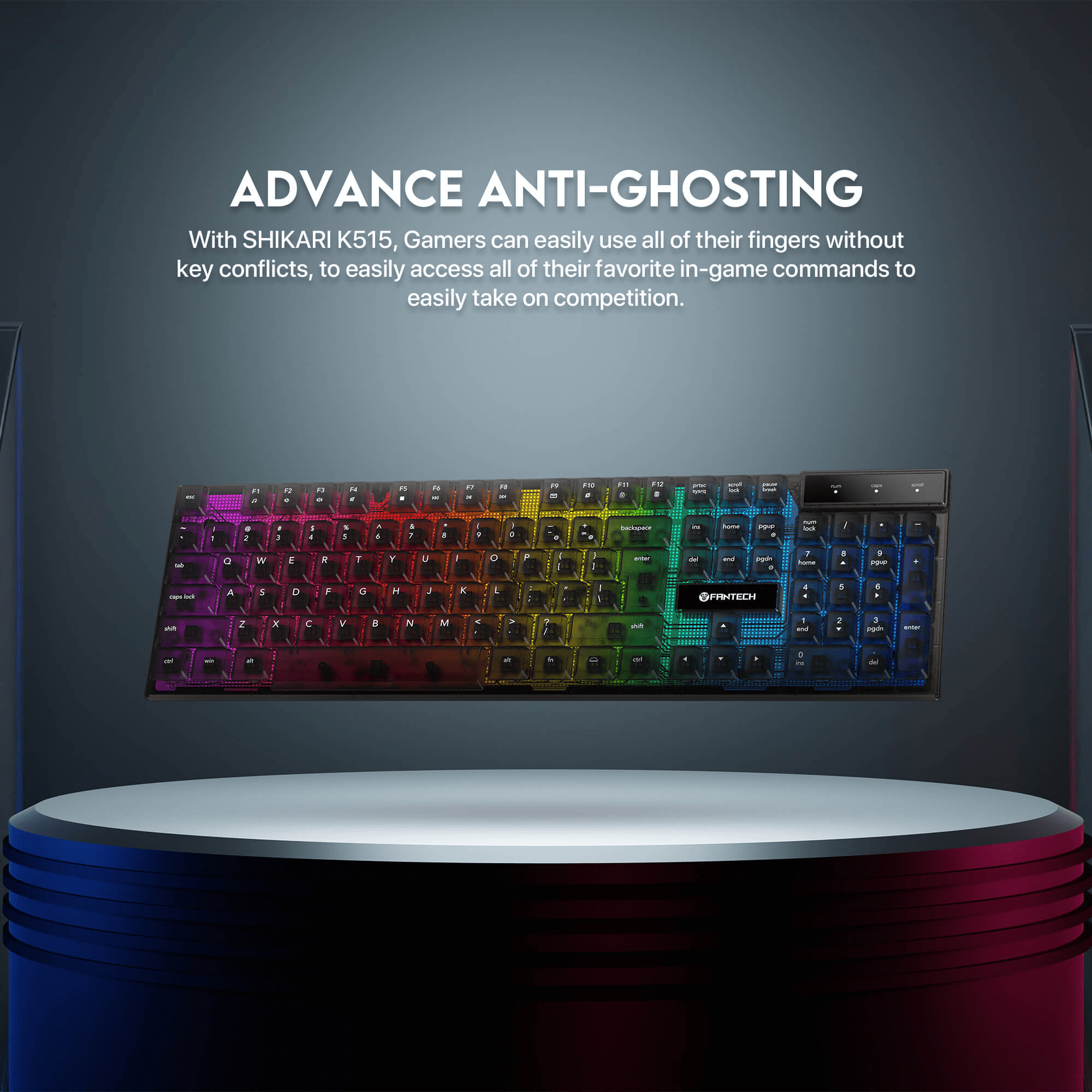 Fantech Shikari K515 RGB Wired Gaming Keyboard
