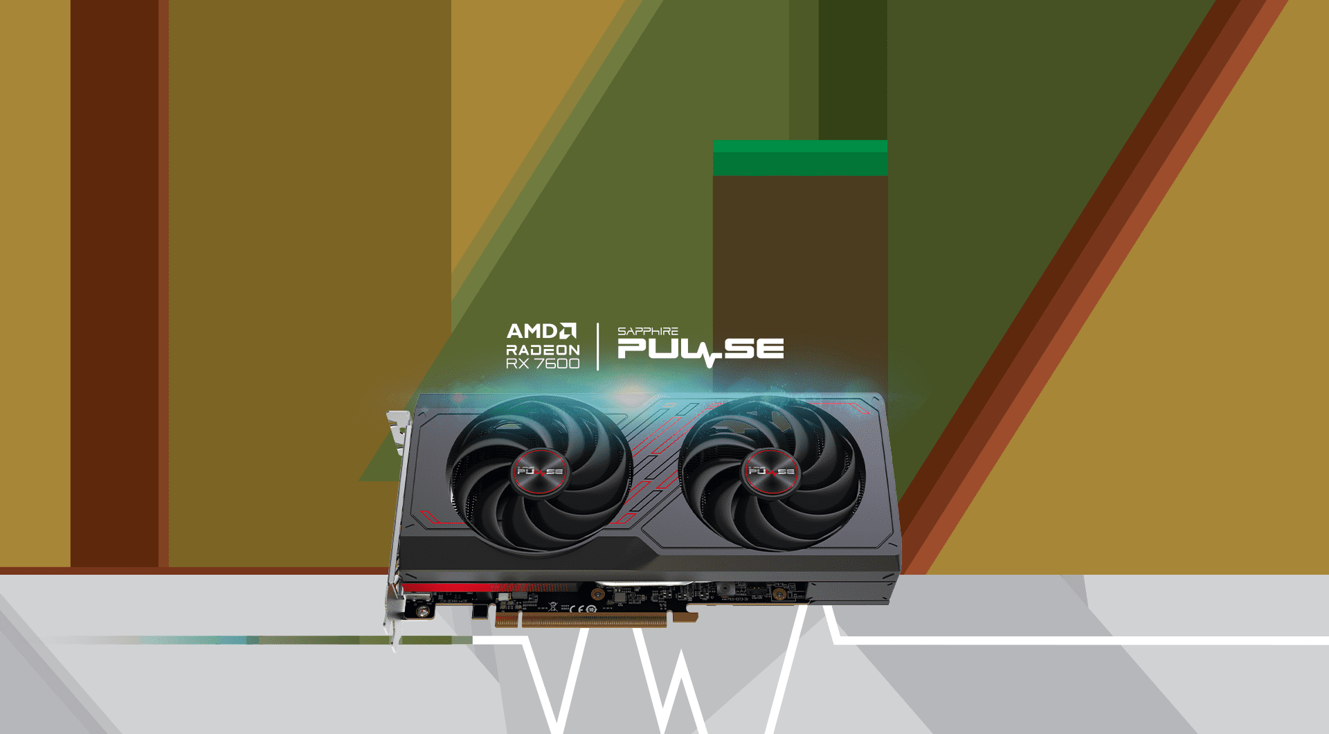Sapphire Pulse Radeon RX7600 Gaming OC 8GB GDDR6 Graphic Card