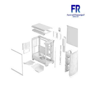 Fractal Design Meshify 3 Ambience Pro RGB White TG Clear Tint Mid Tower Case