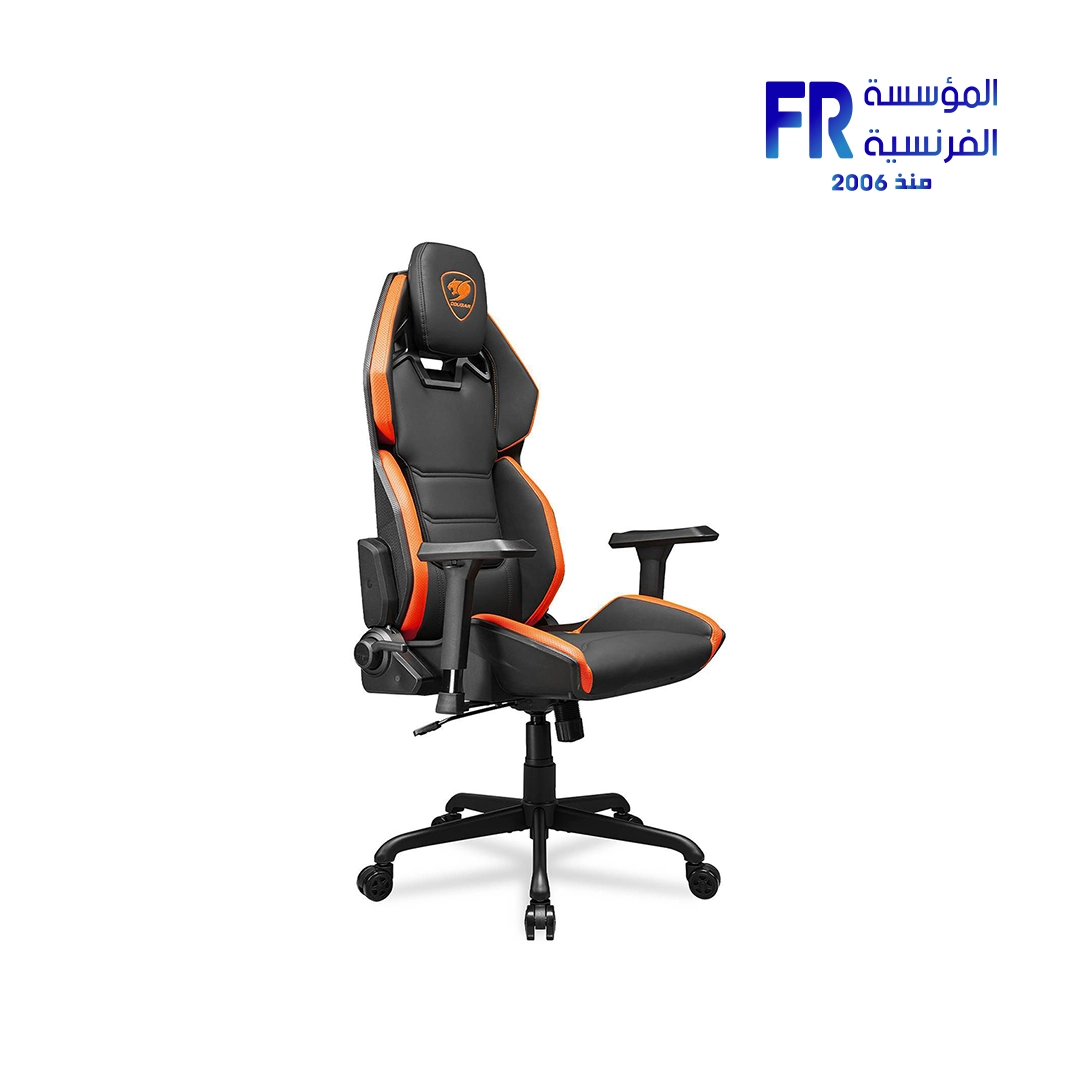 Cougar Hotrod Black in Orange Gaming Chair