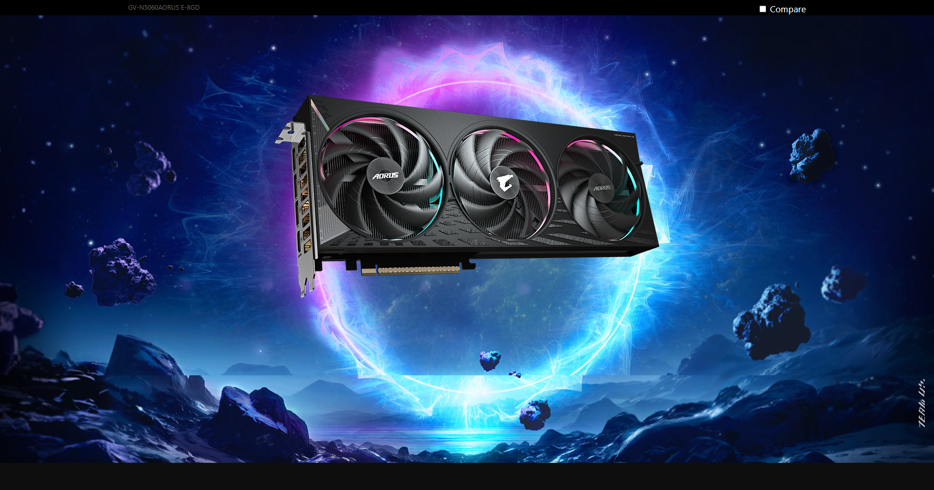 Aorus Geforce RTX 5060 Elite 8Gb GDDR7 Windforce OC Graphic Card