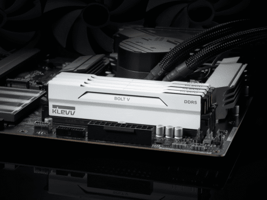Klevv Bolt V 32GB (2x16GB) DDR5 6000MHz CL30 Pure White Desktop Memory