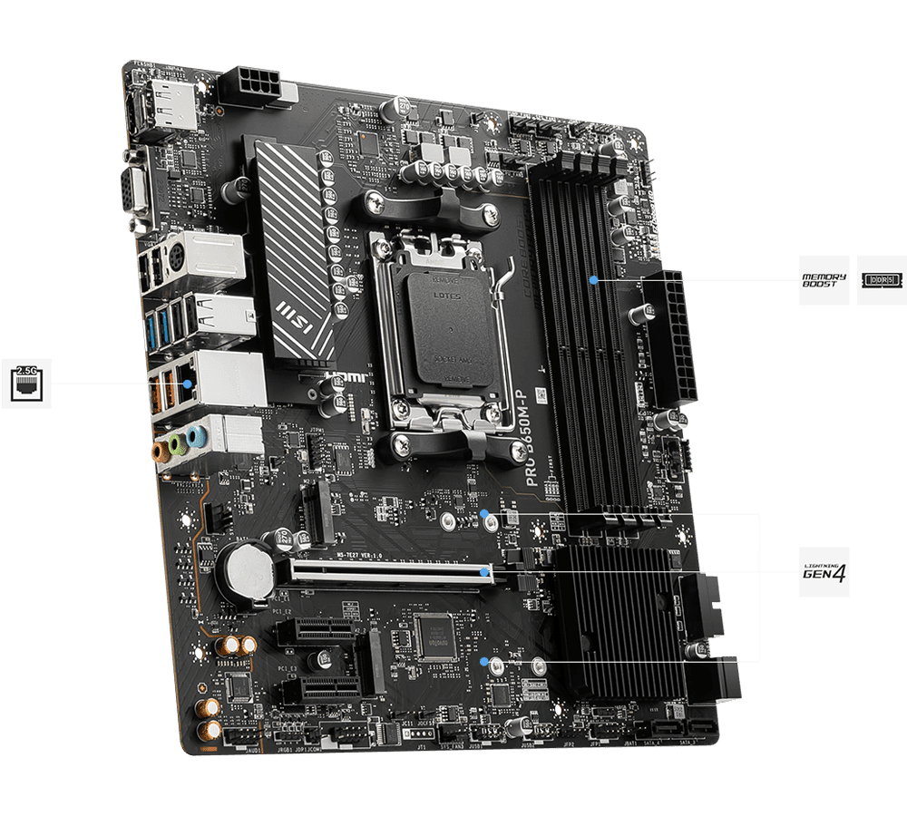 Msi Pro B650M P Motherboard