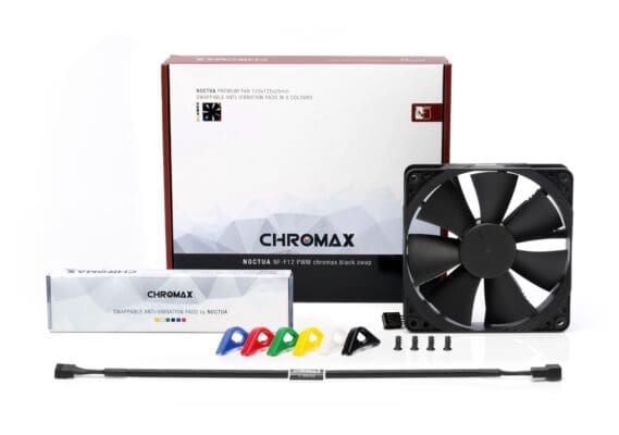 Noctua NF F12 PWM chromax black swap 120mm Fan