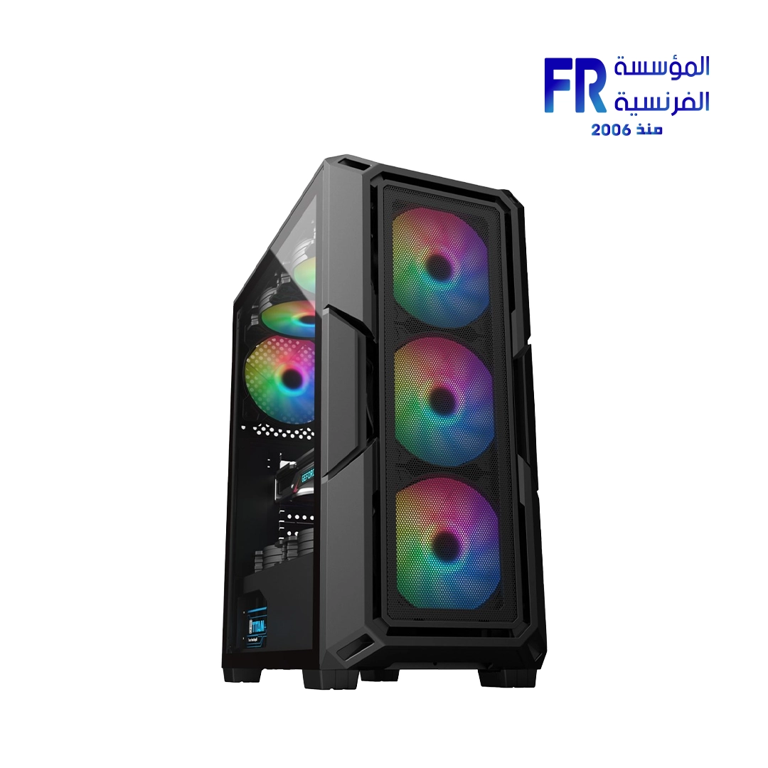 Arktek NOVA BLACK + 750W Mid Tower Case