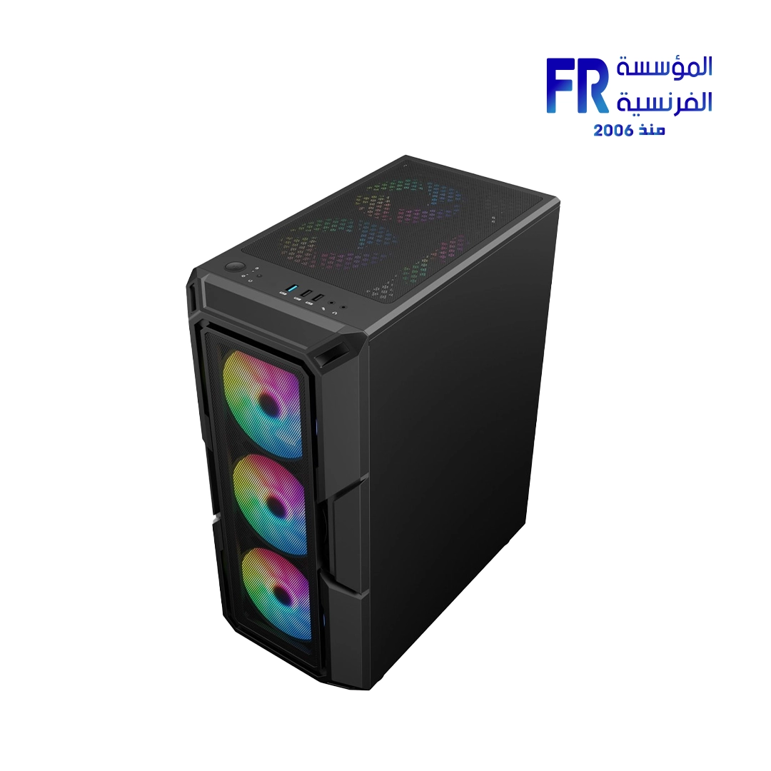 Arktek NOVA BLACK + 750W Mid Tower Case