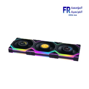 Lian Li UNI Fan SL Wireless LCD 120 Reverse Blade ARGB 3 Fans Black With 2.4 GHz Wireless Controller Fan