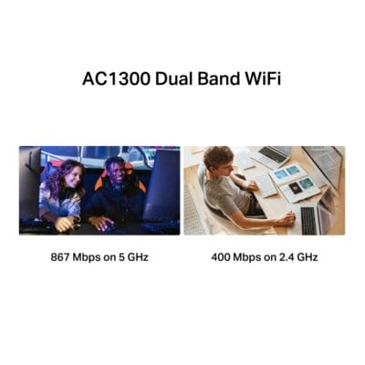 Mercusys AC1300 MA30H High Gain Wireless Dual Band USB Adapter