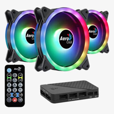 Aerocool Duo 12 Pro ARGB With Remote And Controller 3 Fan